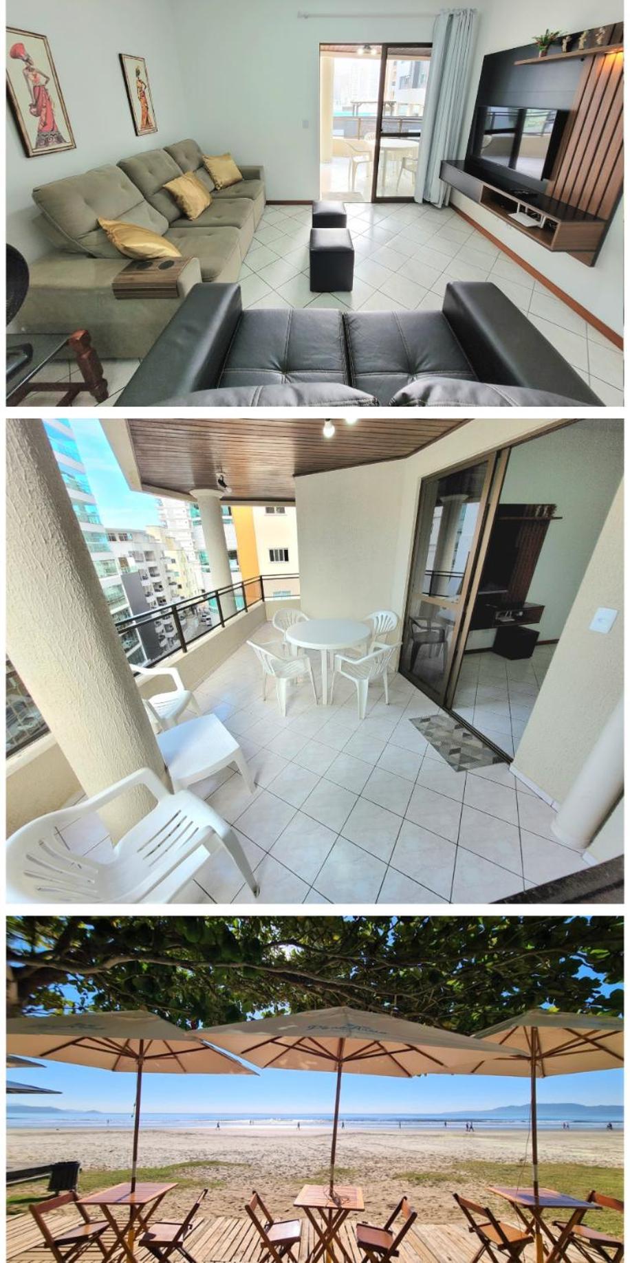 Apartamento 200 Metros Da Praia 03 Quartos Com Ar Condicionado - Meia Praia - Itapema Luaran gambar
